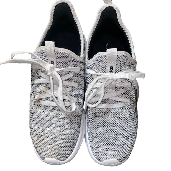 Adidas Cloudfoam Pure Running Shoes Sneaker DB0695 Grey and White size 8 - Picture 1 of 10